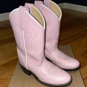 Girls Pink Cowboy Boots